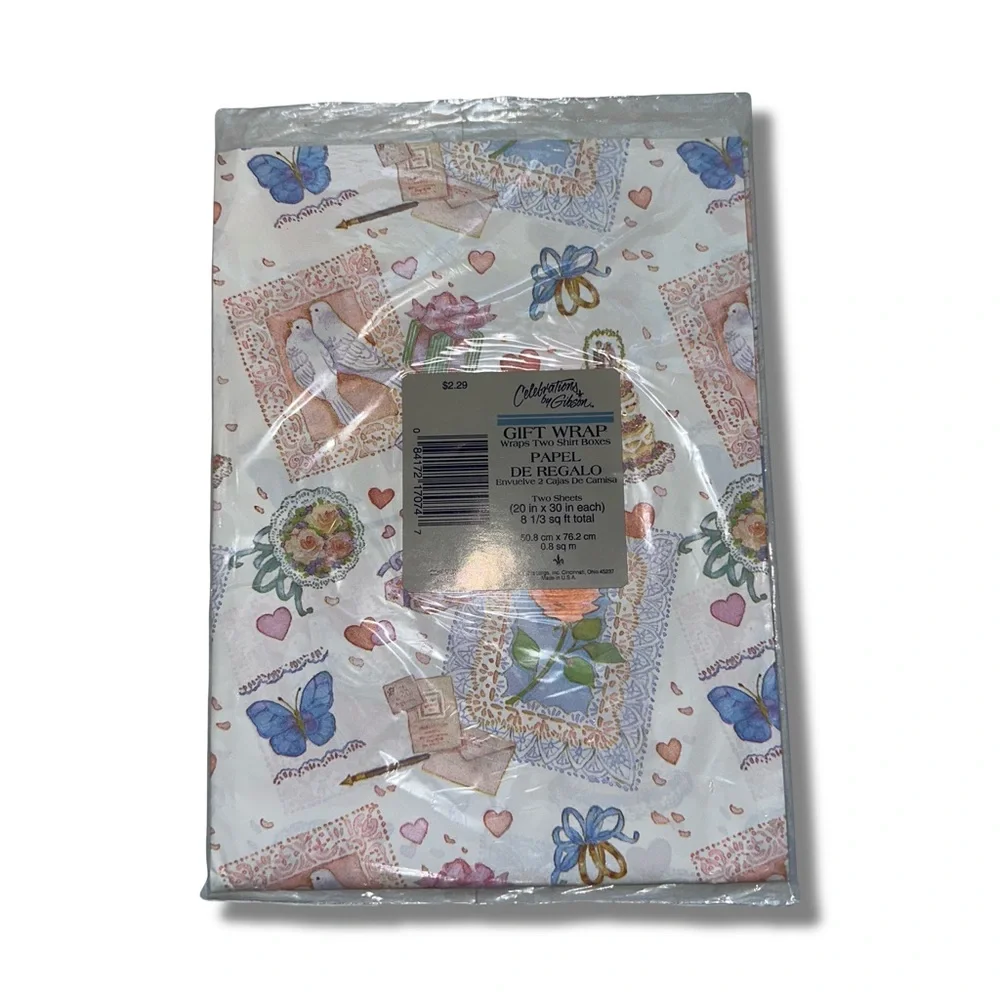 Vintage Wedding Themed Gift Wrap